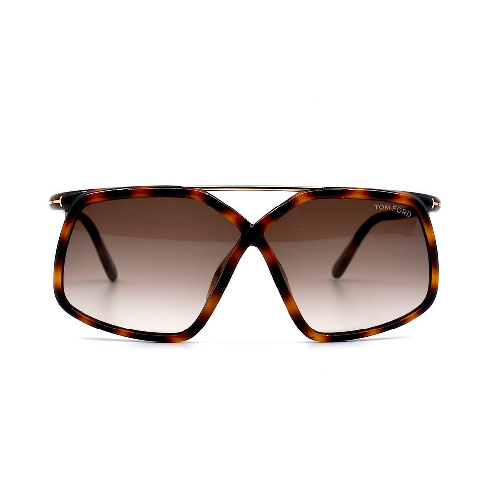 TOM FORD MERYL TF1038/S 52F HAVANA BROWN AUTHENTIC SUNGLASSES - Picture 3 of 15